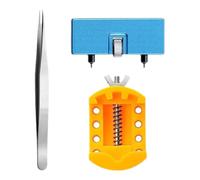 Wristwatch Case Opener Set, 5.51x6.69 Inches Alloy Steel Watches Repairs Tool Kit Watch Removal Tools Precision Watchmaker Tools Portable Repair Kit, for Watches Repairs, Adjustment, Maintenance