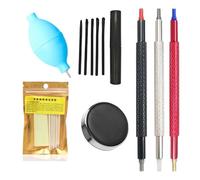 Wristwatch Maintenance Set, Watch Repair Kit, Rubber Air Blower Brush Pen, Scratch-Proof Leather Pad for Travel, Home Use, Maintaining Small Electronics, Camera Lenses, Jewelry