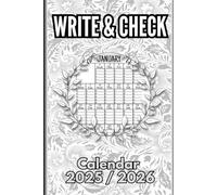 Write And Check Calendar 2025-2026: Practical Planner with Daily Note Space - Ideal for Staying Organized!