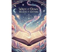 Write it Down Because It Matters: Lined Journal Notebook | 120+ Pages | Motivational Writing Journal | Soft Matte Cover | 6x9 | For Thoughts, Goals, ... journal designed to capture what matters most