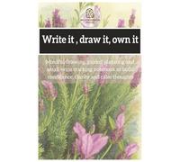 Write it, draw it, own it- 50 page notebook for adults -English lavender: Mindful drawing, guided planning and small-wins tracking notebook to build confidence, clarity and calm thoughts