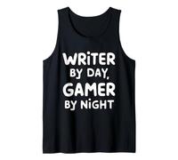 Writer by Day Gamer by Night Camiseta sin Mangas
