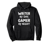 Writer by Day Gamer by Night Sudadera con Capucha