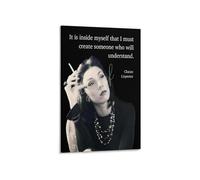 Writer's Inspiration Quote Canvas, Portrait Art Poster for Reading Nook or Living Room Wall(Framed,12x18inch(30x45cm))