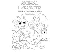 writing and coloring book - Animal Habitats