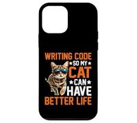 Writing Code So My Cat Can Have Better Life - Carcasa para iPhone 12 mini