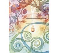 'Writing in books' home education inspired.: Watercolour 'maths' inspired cover with draw/doodle and writing lines.