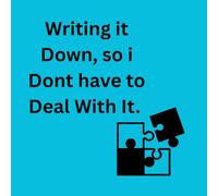 "Writing It Down So I Don’t Have to Deal with It": A No Nonsense Notebook | 8.5 × 8.5 inch | Aesthetic, Funny & Relatable Journal