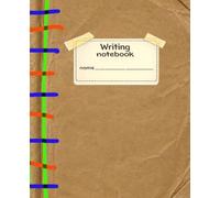 Writing Notebook: Wide Ruled | 7.5 x 9.25 | 120 Pages | Book Cover Edition | Chalk Dust & Bubblegum Soles™