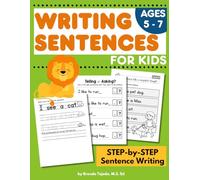 Writing Sentences for kids: Step by step kindergarten sentence writing book, Writing Skills for kids