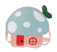 WRITWAA 1 Bolso Infantil con Forma De Hongo Accesorio para Bebé Cartera Infantil con Dibujos Animados Bandolera Monedero para Niña Monedero con Forma De Hongo Bonito De