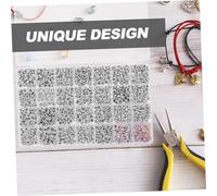WRITWAA 1 caja Caja de Cuentas Acrílicas Letras y Formas para Pulseras DIY Beads Ligeros y Resistentes con Orificio para Collares y Manualidades