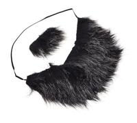 WRITWAA 1 Juego De Barbas Divertidas Disfraces Divertidos Disfraz De Barba Gris Barbas Falsas Verdes Bigotes Barba Pirata Barba Falsa Marrón Barba Falsa Amarilla De Calabaza De