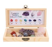 WRITWAA 1 juego de especímenes de cristal natural, piedras de cuarzo crudo para, yoga, decoración del hogar, rocas minerales únicas con caja para amigos y familiares.