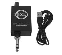 WRITWAA 1 juego de mini procesador de audio para micrófono, de retroalimentación anti-acople, procesador de señal de micrófono único alimentado por USB para podcast, presentaciones y oratoria.