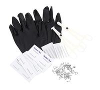 WRITWAA 1 Juego kit de perforacion de oreja perforación amuletos penetrantes kits perforadores pernos prisioneros de la joyería del cuerpo piercings en la nariz Acero inoxidable Plata