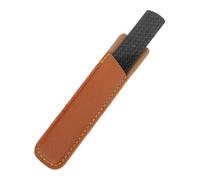 WRITWAA 1 Juego lima de microdermoabrasión herramientas de pedicura archivo pelar los pies etiqueta cuidado pies exfoliante pies fregador manual de pies removedor de piel muerta PU Black