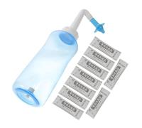 WRITWAA 1 Juego Nasal Doméstico Irrigador Nasal Arandela Nasal De Plástico Lavadora Nasal Irrigador De Senos Paranasales Nariz Lavado Nasal Manual Nasal Sky-blue Abs