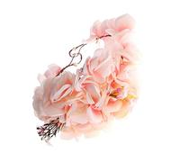 WRITWAA 1 Juego nupcial chicas diadema floral para mujer Venda flores banda Accesorios para el cabello para niñas accesorios para el cabello de boda para novias hierro. rosa