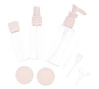 WRITWAA 1 Juego Viaje Vacías Transparentes para Cosméticos Lociones y Champús Recipientes Rellenables y Reutilizables para Cuidado