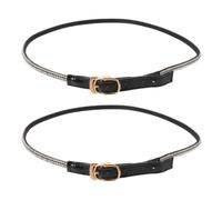 WRITWAA 1 par de correas para zapatos de tacón - Cordón de tobillo con pedrería - Correa cruzada para tacones altos - Bandas ajustables antideslizantes para zapatos de tacón y planos de mujer,