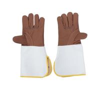 WRITWAA 1 par de guantes de soldadura para hombres y mujeres, resistentes al calor, ideales para cocinar, hornear y cortar. Guantes antideslizantes para horno con dedos. Color aleatorio.
