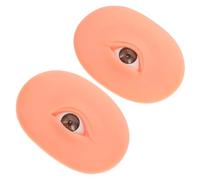 WRITWAA 1 Par formación práctica ojos piel ceja sombra kit de maquillaje herramientas tabla de maquillaje de ojos piel de maquillaje de silicona partes del cuerpo de silicona gel de sílice