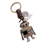WRITWAA 1 Pc Llavero Robot Llavero Antiguo Llavero De Parejas Titular De La Llave Del Robot Llavero Mochila Estatuilla Llavero Niños Accesorios De Alienígenas Astronauta Aleación