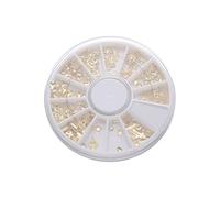 WRITWAA 1 Pieza De 12 Parches Para Uñas Pegatinas UV Para Uñas Lentejuelas Para Decoración De Uñas Diseño De Uñas De Los Pies Tachuelas Termoadhesivas Remaches Dorados