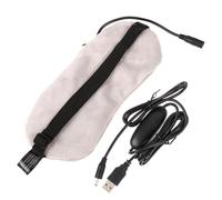 WRITWAA 1 Pieza máscara de ojos electrónica Dormir calentador de ojos ojo durmiente para mujer máscara de ojos calentada Hombres ojo dormido máscaras para los ojos antifaz USB Gris
