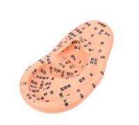 WRITWAA 1 Pieza Modelo de masaje auricular para oreja modelo de oreja modelo de masaje de la del oído modelo de oído médico anatómico de polivinilo Chocolate