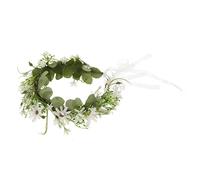 WRITWAA 1 Pieza venda decoración de la boda fiesta Accesorios para el cabello de la chica diadema de boda adorno de flores sencilla diadema de artificial tela
