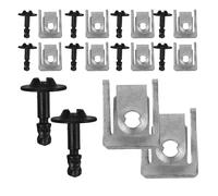 WRITWAA 10 Clips de Aluminio para Protector Inferior de Motor Tornillos de Fijación Metálicos para Capó de Coche Kit de Sujeción para Cubierta Inferior Accesorios para Automóviles