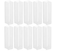 WRITWAA 10 Cubetas de Vidrio Óptico Transparentes 10 MM Cristalería Química de Precisión para Análisis Colorimétricos Contenedores Experimentales de Laboratorio Paquete de 10 Unidades