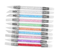 WRITWAA 10 Piezas Bolígrafo de Silicona Doble Punta para Pintura Punteado y Embossing para Diseño de Esmalte de Gel Salones y Doméstico