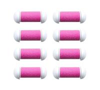 WRITWAA 10 Piezas Cabezales de Rodillo Repuesto Rosa para Cuidado Pies, Herramienta Eléctrica para Eliminar Durezas y Callos, Accesorio Resistente al Agua Compatible Limas Eléctricas