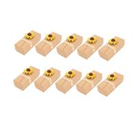 WRITWAA 10 Piezas Caja de para Perfume y Lápiz Labial Diseño Natural con Girasoles para Almacenamiento de Cosméticos y Joyas