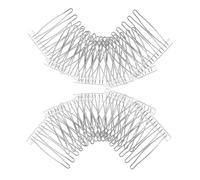 WRITWAA 10 Piezas Peine insertado de acero inoxidable. peines de pelo francés peines franceses para el cabello peine giratorio pequeños para el cabello horquillas para moños