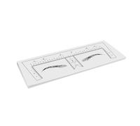 WRITWAA 10 Piezas Regla de diseño de cejas herramienta de medición de cejas herramienta moldeadora de medición regla para dar forma a las cejas ceja DIY plantilla bopp