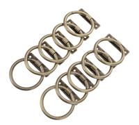 WRITWAA 10 Piezas Tirador de Anilla, Aleación de Zinc | Acabado Mate Liso, Estilo Moderno Minimalista, Ajuste para Puertas MDF y Pet, Cocinas y Garajes