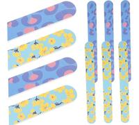 WRITWAA 10 Piezas Tiras De Pulido De Archivos De Uñas Uña Del Dedo Del Pie Pulidor De Uñas Clavo Lima De Pulido De Manicura Lima De Manicura Para El Hogar Color Aleatorio
