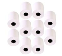 WRITWAA 10 Rollos Rollos de Papel Térmico Blanco para Impresora de Recibos 80x60mm Diseño de Rollo Grande y Rápida Instalación, Adecuado para Restaurantes y Supermercados
