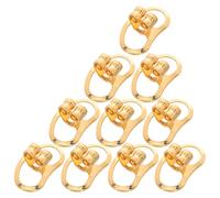 WRITWAA 10 Unidades Levantador de Soporte para Aretes de Cobre Dorado, Ajustable y Seguro, Previene la Caída del Lóbulo, Adecuado para Actividades al Aire Libre y Viajes
