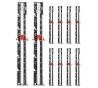 WRITWAA 10 Unidades Regla Calibradora de Botones de Costura Ligera de Aleación de Aluminio y Abs para Posicionamiento Preciso en Costura y Manualidades en Casa