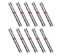 WRITWAA 10 Unidades Regla de Costura Ligera y Portátil de Aleación de Aluminio y Abs para Manualidades y Acolchado en Casa, Guía Precisa de Márgenes para Patchwork