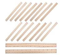 WRITWAA 10 Unidades Regla Óptimo Doble de Liso Borde Lado Escala Madera Marcas Grosor para Proyectos de Ingeniería y Diseño