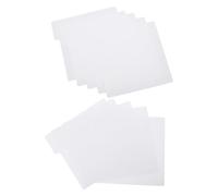 WRITWAA 10 Unidades Separadores de Discos de Vinilo de Plástico Blanco Grosor de 0,75 Mm para Clasificación Fácil y Protección Mejorada en Oficinas y Bibliotecas