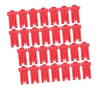 WRITWAA 100 Piezas Aguja De Pegamento Para Pestañas Botellas De Pegamento Accesorios Para Extensiones De Pestañas Pegamento Para Pestañas Dúo Agujas Tenue Rojo El Plastico