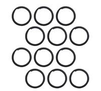WRITWAA 100 Piezas Anillos de Llavero Negros de Hierro, Anillos Partidos Circulares Ligeros y Anti-erosión para Proyectos de Manualidades DIY y Llaves