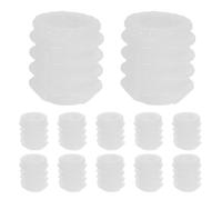 WRITWAA 100 Piezas Inserto de Tornillo para Bisagra de Puerta de Armario, Tapones para Agujeros de Gabinete de Plástico Blanco 4x10mm, Conexión Segura para Bisagras y Muebles de Cajón